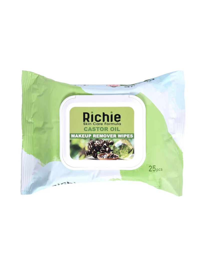 Richie Castor Oil Makeup Remover Wipes (25 Pcs)