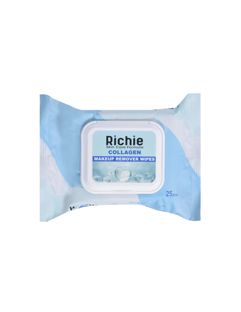 Richie Collagen Makeup Remover Wipes (25 Pcs)