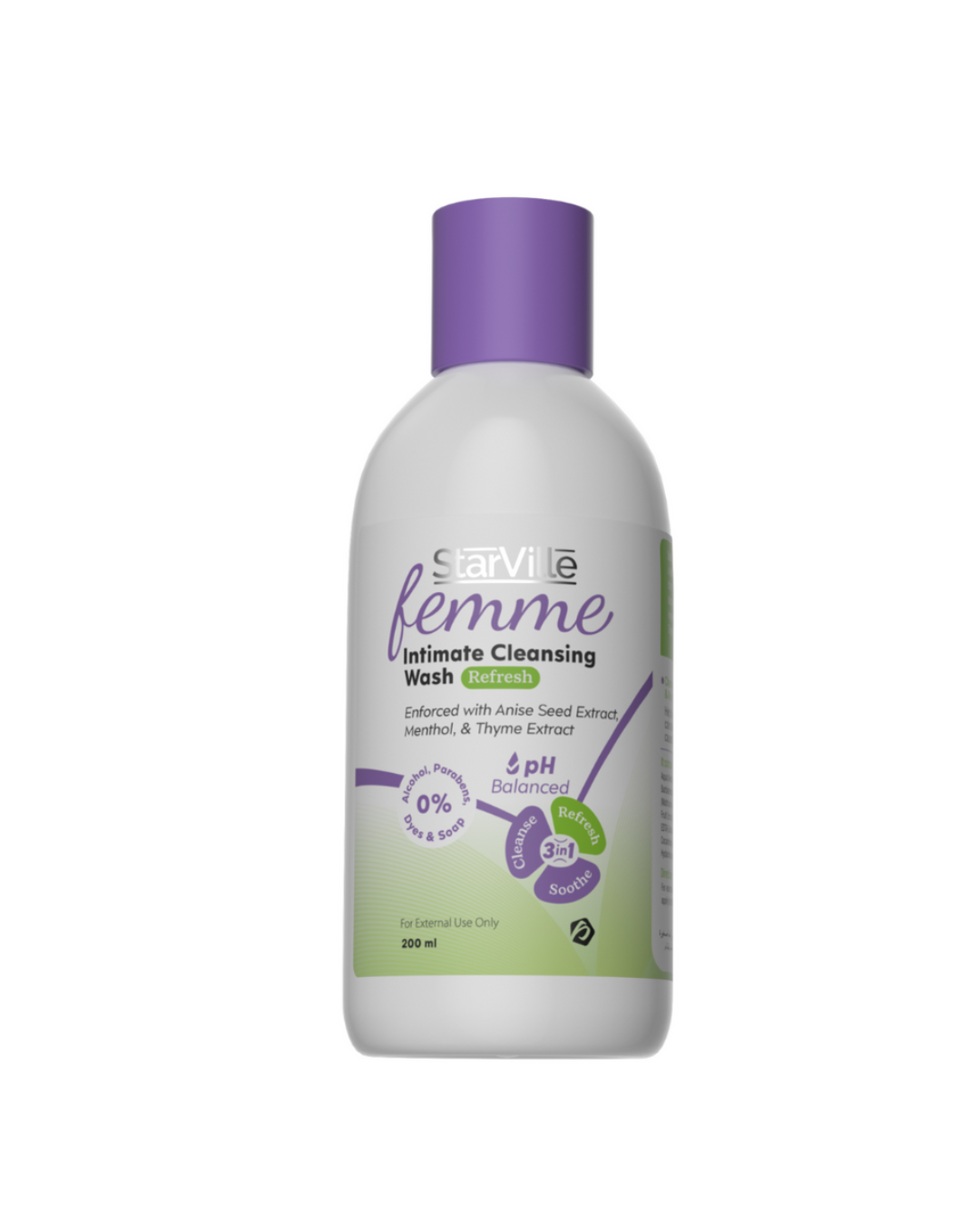 StarVille Femme Intimate Cleansing Wash Refresh 200 ml