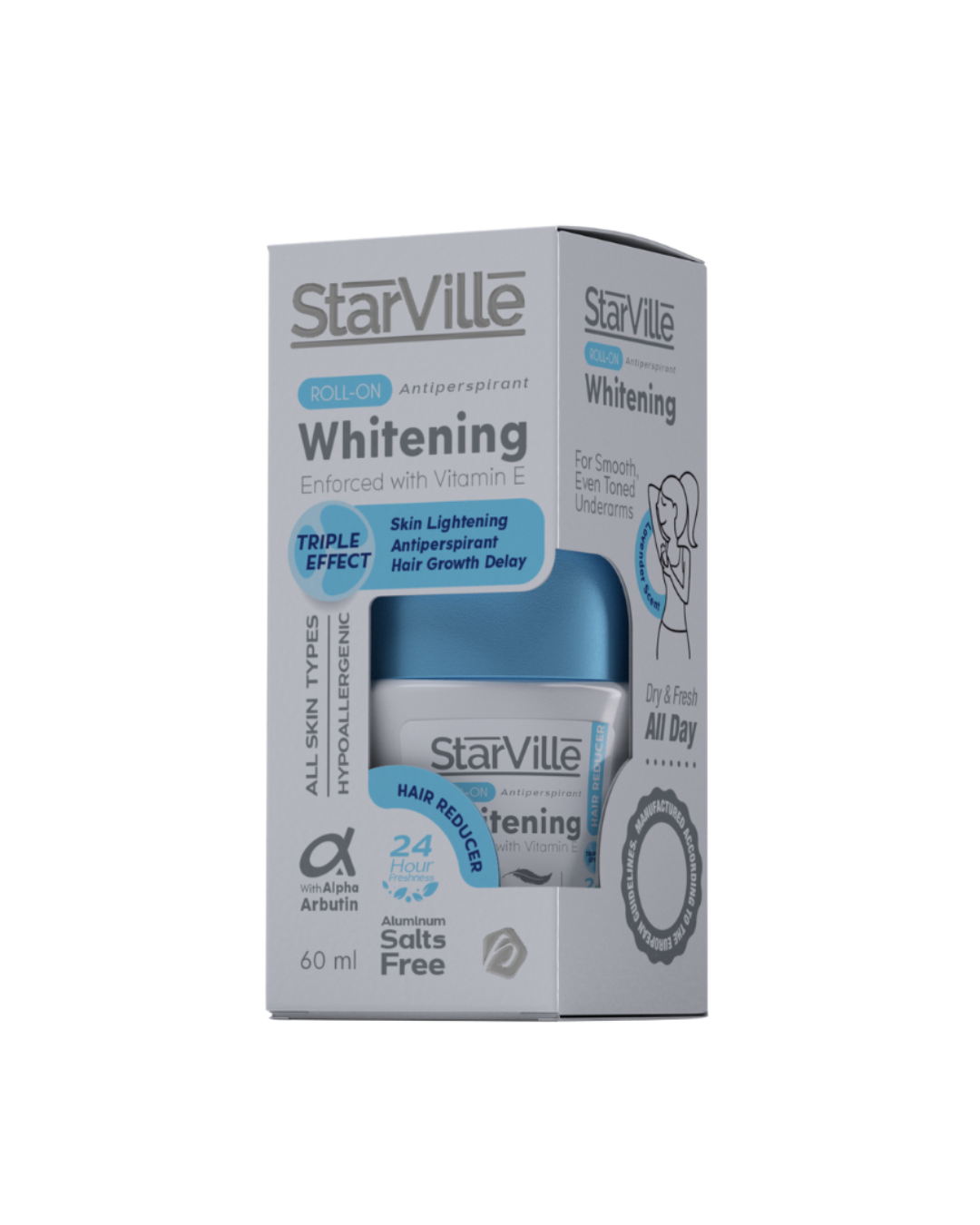 Starville Whitening Roll-On Triple effect 60 ml