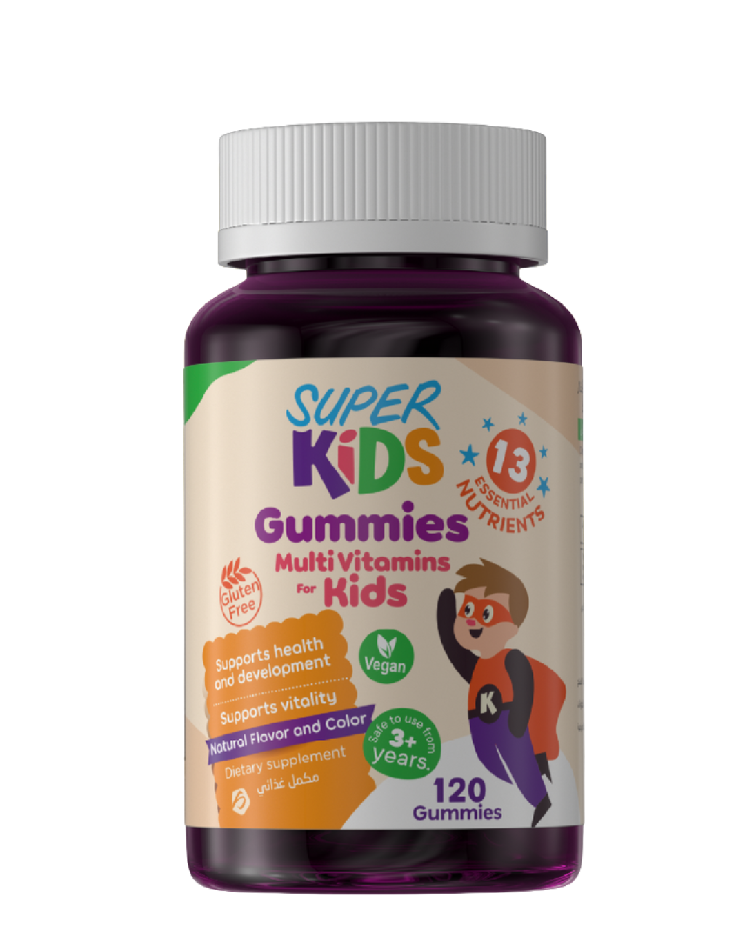 Superkids Gummies Chewable Multivitamins 120 gummies