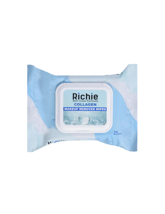 Richie Collagen Makeup Remover Wipes (25 Pcs)
