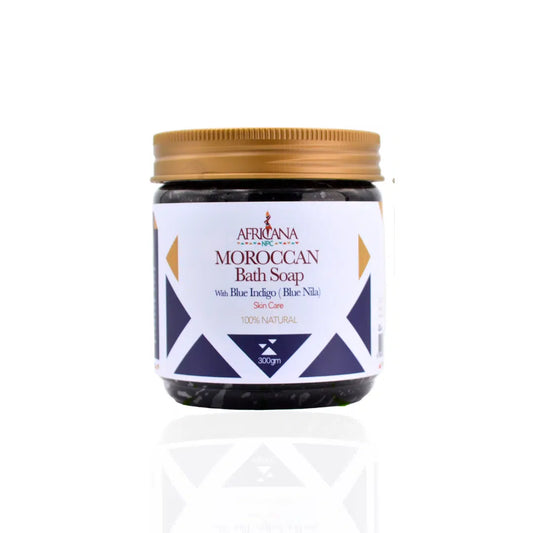 Africana Moroccan Bath Soap – Blue Indigo 300GM