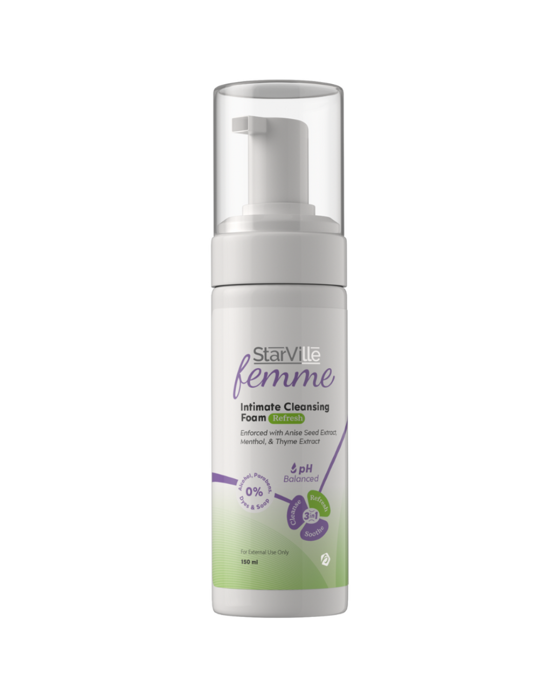 StarVille Femme Intimate Cleansing Foam Refresh 150 ml