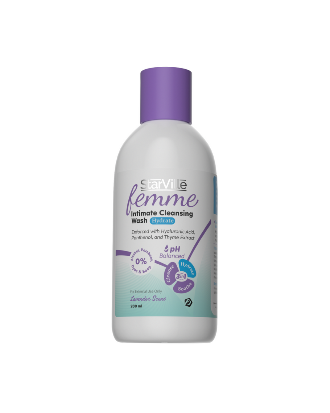 StarVille Femme Intimate Cleansing Wash Hydrate 200 ml