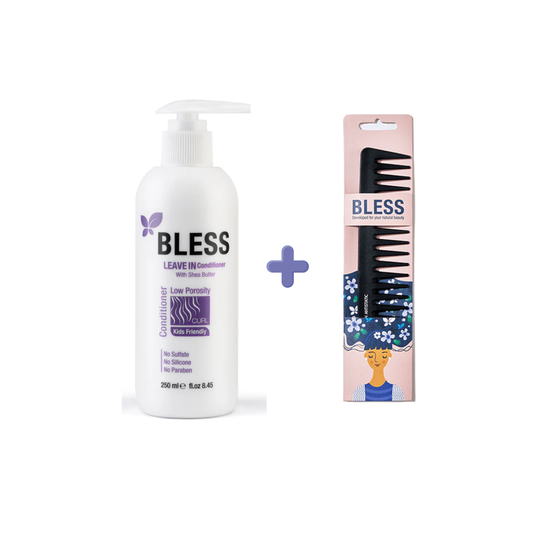 BLESS Leave in conditioner – shea butter 250 ml + Carbon fiber comb FREE