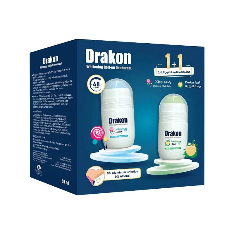 Drakon Promopack Drakon Whitening Roll on Lollipop Candy + Passion Peak Free