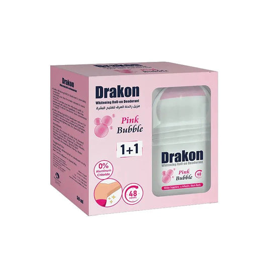 Drakon Promopack Drakon Whitening Roll on Pink Bubble (1+1 Free)