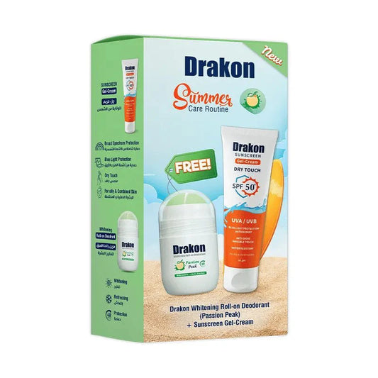 Drakon promopack ( Sunscreen Gel-Cream SPF 50 +Drakon whitening Roll on Passion Peak)