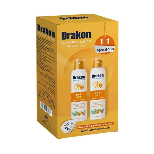 Drakon Promopack Sunscreen Lotion SPF 50+ ( 1+1 Free)