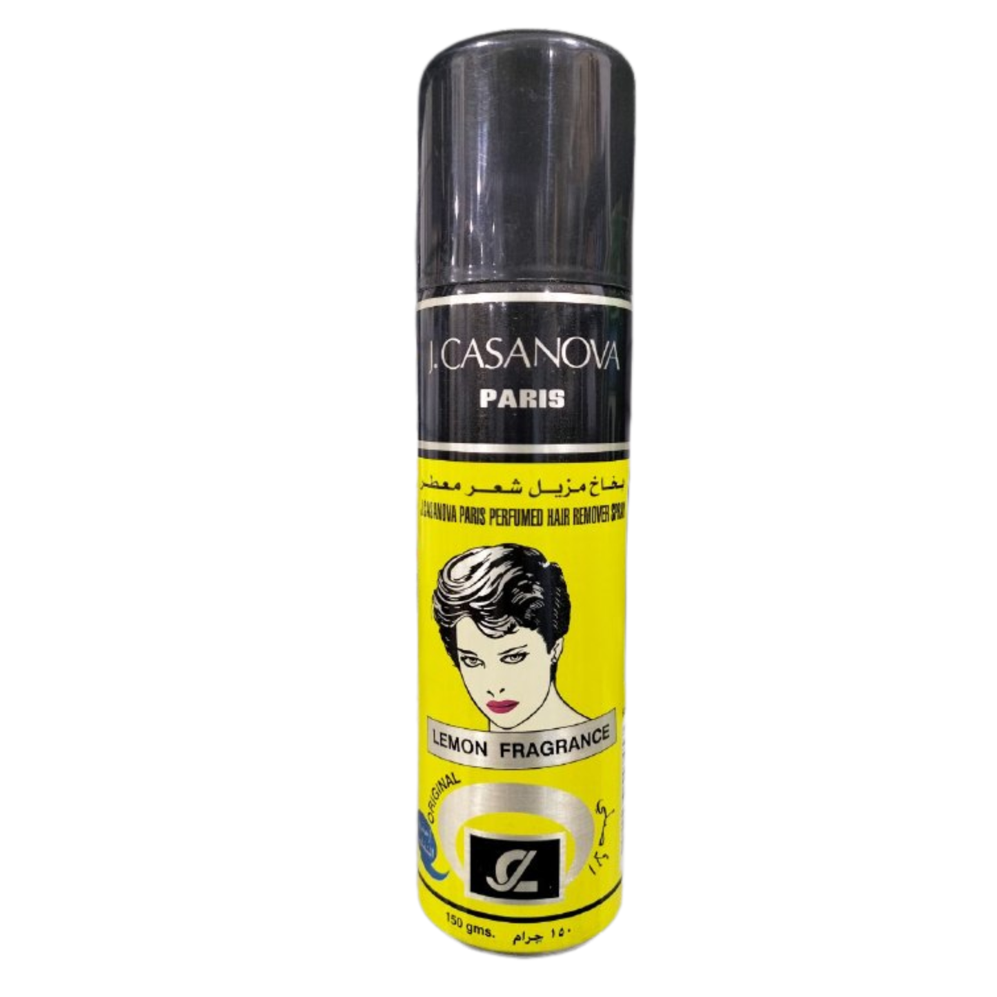 J. Casanova Paris – Perfumed Hair Remover Spray (Lemon Fragrance) – 150 g