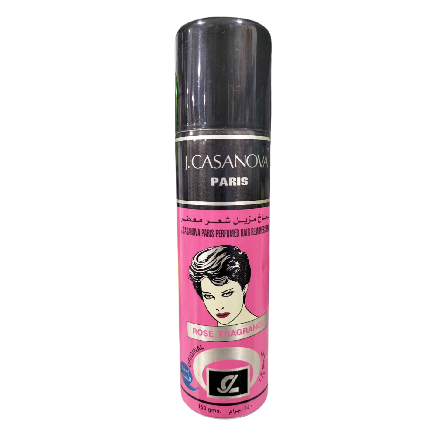 J. Casanova Paris – Perfumed Hair Remover Spray (Rose Fragrance) – 150 g